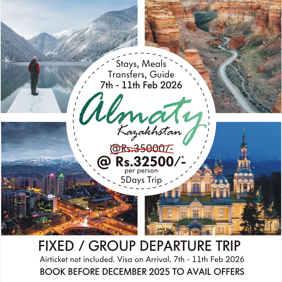 Almaty Trip, Almaty Tour, Almaty Group Departures, Almaty Fixed Departures, Almaty 5days